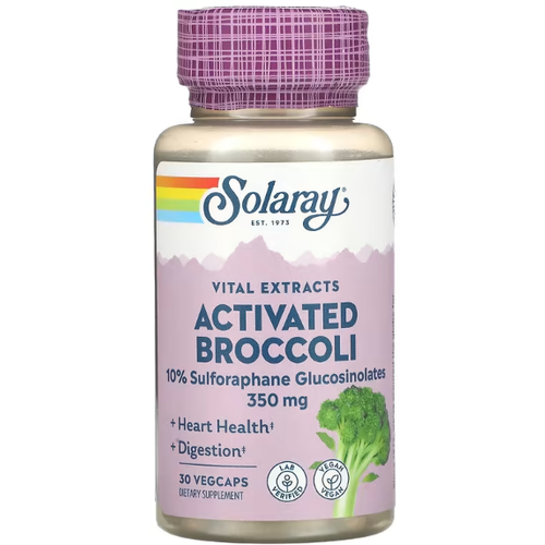 Solaray Activated Broccoli 350 mg (10% Sulforaphane Glucosinolates) 30   (Solaray) 4355