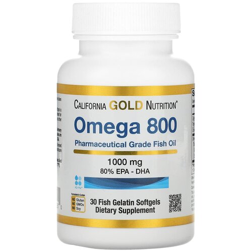 California Gold Nutrition Omega 800 Fish oil ., 230 , 70 , 30 . 999