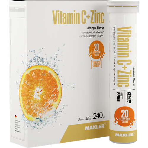 MAXLER Vitamin C + Zinc . ., 240 , 20 ., 3 .,  999