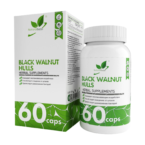  NaturalSupp Black Walnut Hulls, 0.5 , 60 . 525