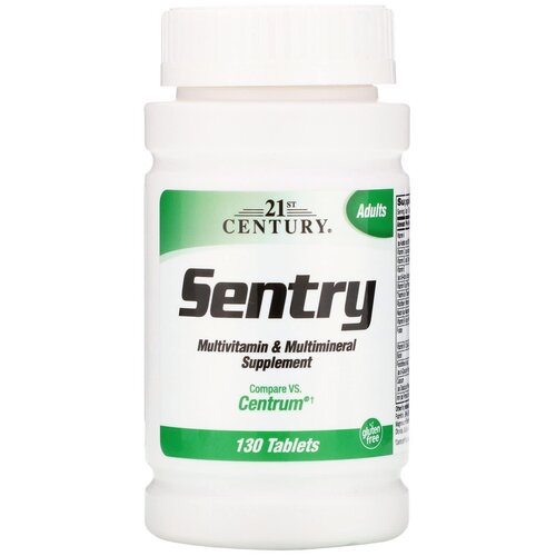  21st Century Sentry Multivitamin & Multimineral Supplement, 120 , 130 . 1328