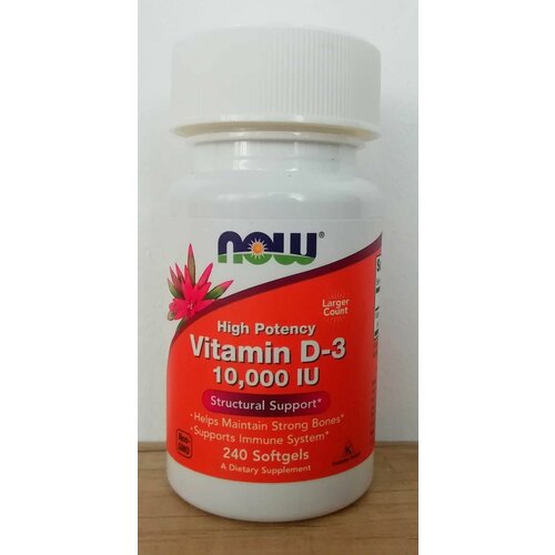 NOW Vitamin D3 10000 IU, 240   3 10000 , 240  2730