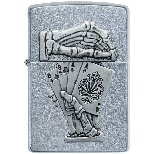    ZIPPO Classic 49536 Dead Mans Hand   Street Chrome -   8610