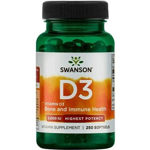 Swanson Vitamin D3 Highest 5000 IU (125 mcg) (250. ) 1390