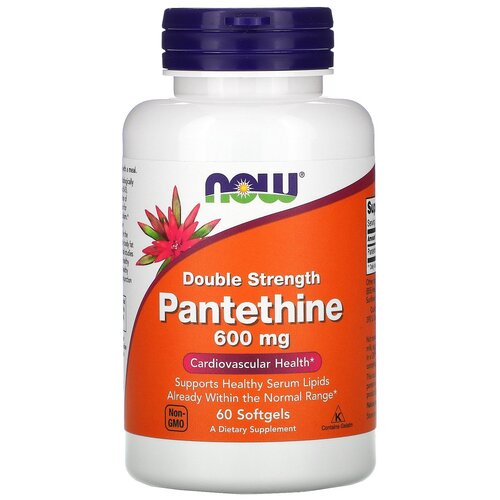  NOW Pantethine Double Strength, 600 , 60 . 6300