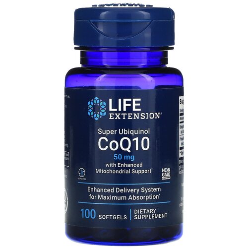  Life Extension Super Ubiquinol CoQ10 with Enhanced Mitochondrial Support, 80 , 50 , 100 . 5800