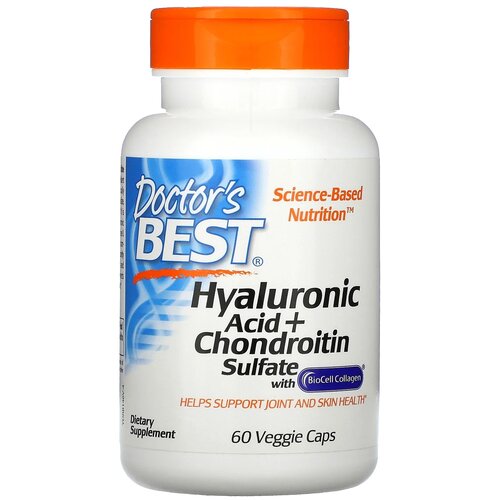  Doctor's Best Hyaluronic Acid + Chondroitin Sulfate with BioCell Collagen ., 110 , 60 . 2540