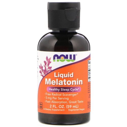  NOW Liquid Melatonin, 59 , 3  977