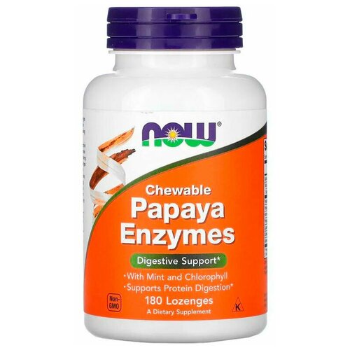 NOW Foods Papaya Enzyme Chewable (180 . ) 1590