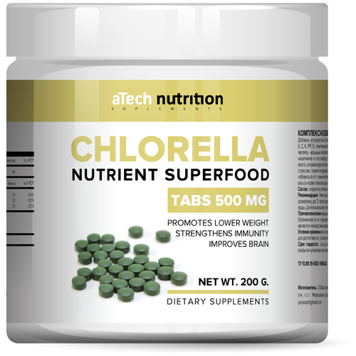  aTech nutrition CHLORELLA SUPERFOODS   200  1322