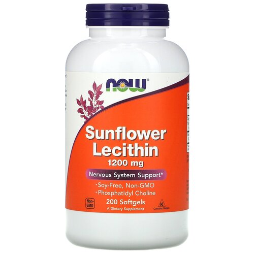  NOW Sunflower Lecithin 1200 , 300 , 1200 , 200 . 3640