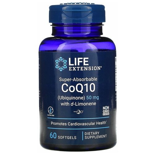 Super-Absorbable CoQ10 50  with d-Limonene 60   (Life Extension) 2589