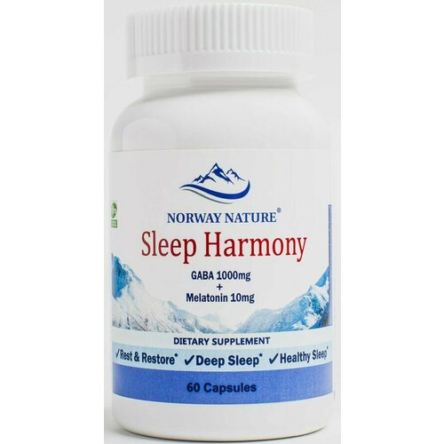 Norway Nature Sleep Harmony GABA 1000  + Melatonin 10  (   ) 60  (Norway Nature) 1555