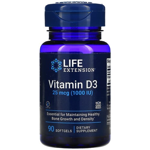  Life Extension Vitamin D3, 50 , 100 , 1000 ME, 90 ., ,    1246 