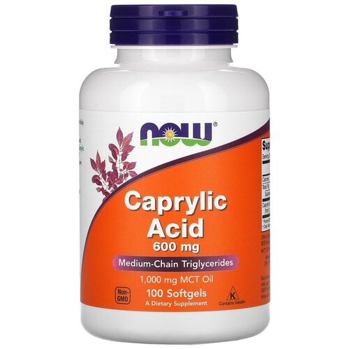  NOW Caprylic Acid 600 , 190 , 100 , 100 . 2106