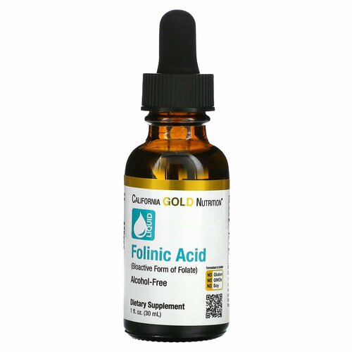 California Gold Nutrition, Folinic Acid,   400 , 30  4750