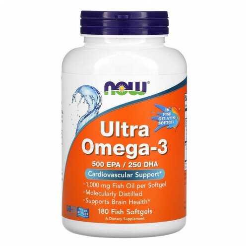 NOW Foods Ultra Omega-3 500 EPA/250 DHA 180 , ,    5460 