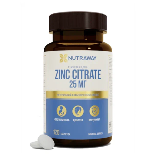  NUTRAWAY Zinc Citrate, 25 , 120 . 356