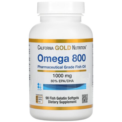 California Gold Nutrition Omega 800 Fish oil ., 180 , 90 . 3900