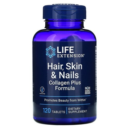  Life Extension Hair Skin & Nails Collagen Plus Formula, 120 . 4340