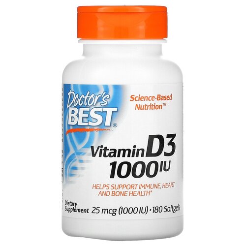 Doctor's Best Vitamin D3 ., 1000 ME, 80 , 180 . 1649