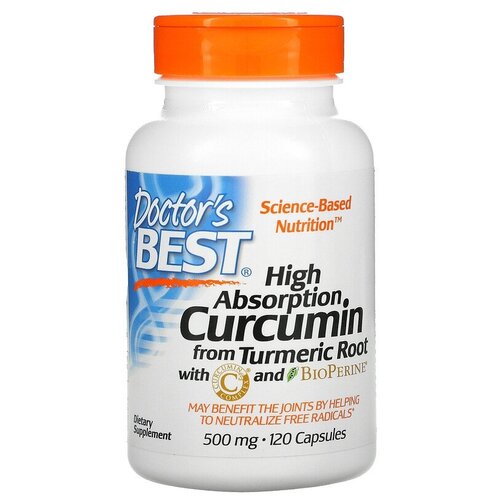  Doctor's Best High Absorption Curcumin with C3 Complex and BioPerine 500 , 120 , 500 , 120 . 7653