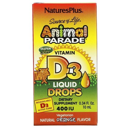  Natures Plus Animal Parade Vitamin D3, 80 , 10 , 400  1417