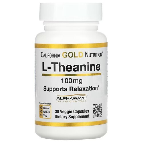 California Gold Nutrition L-Theanine AlphaWave . ., 100 , 40 , 30 . 1581