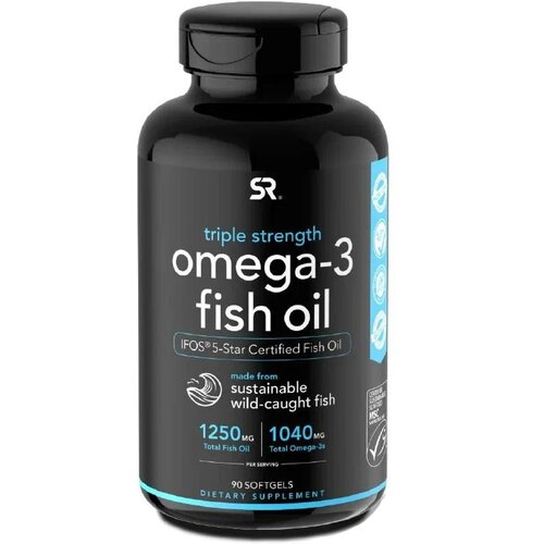  3 Sports Research Omega-3 Fish Oil Triple Strength 1250  90 , ,    1990 