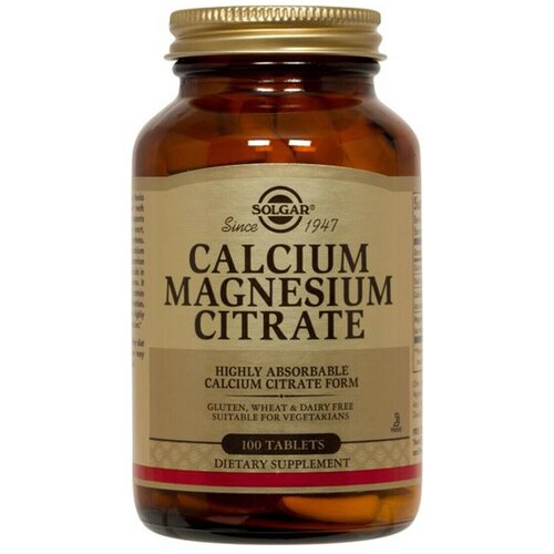 Solgar Calcium Magnesium Citrate ., 100 . 2340