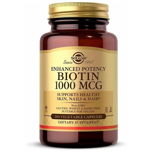  SOLGAR Biotin 1000 , 1000 , 100 . 1600