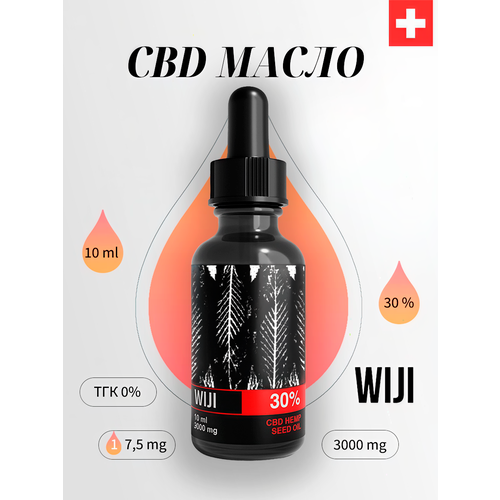 WIJI CBD  Hemp Seed Oil 30% 10 ml,  2289