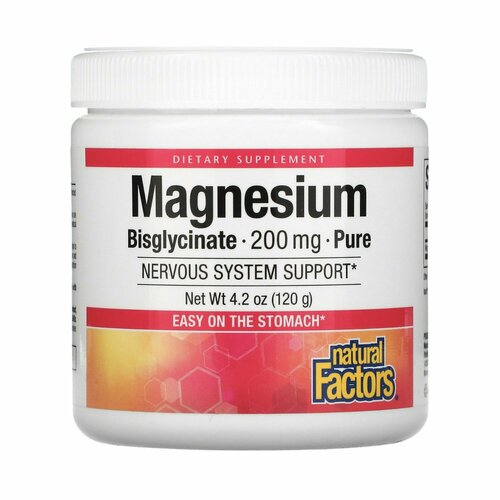   Natural Factors Magnesium Bisglycinate, 200 , 120  50  2611