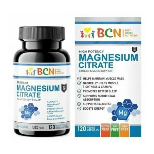 BCN Magnesium Citrate 400 mg, 120    590