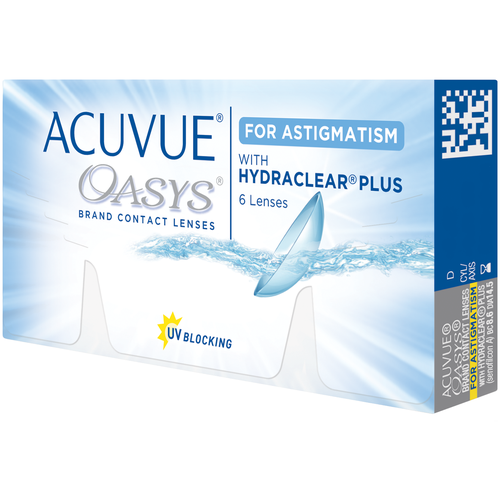   ACUVUE OASYS For Astigmatism with Hydraclear Plus., 6 ., R 8,6, D +5,5,CYL:-2,25,A:120 2368