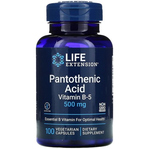  Life Extension Pantothenic Acid Vitamin B-5, 120 , 500 , 100 . 1680