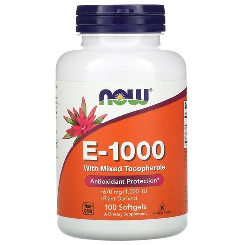  NOW E-1000 with mixed Tocopherols, 200 , 100 . 6440