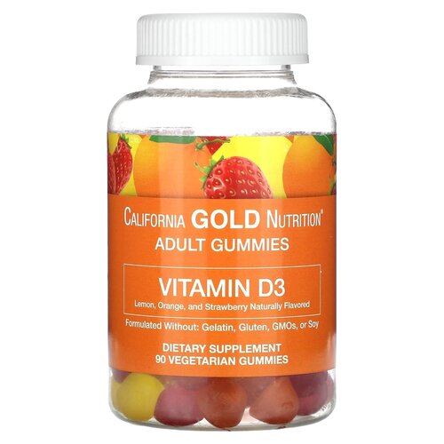  California Gold Nutrition Vitamin D3 gummies     , 280 , 90 . 1924