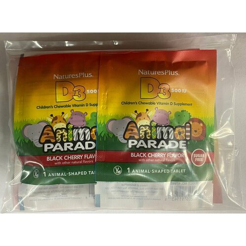 Nature's Plus Animal Parade Vitamin D3 ( D3  )     500 ,  12  384