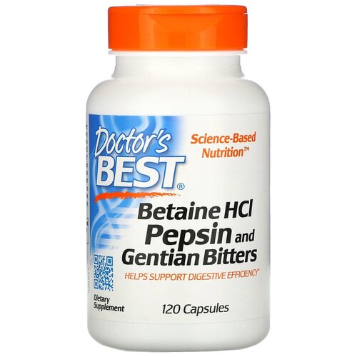  Doctor's Best Betaine HCL Pepsin and Gentian Bitters, 100 , 120 . 2590