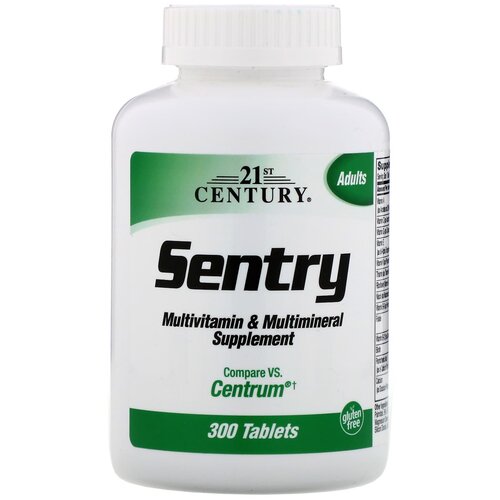  21st Century Sentry Multivitamin & Multimineral Supplement, 100 , 300 . 3959