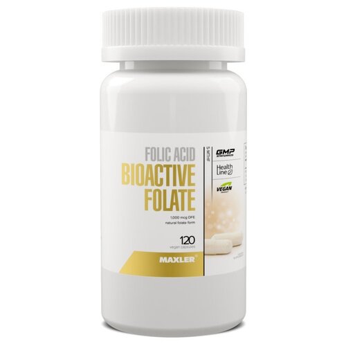 MAXLER Folic Acid BioActive Folate ., 120 , 120 . 1080