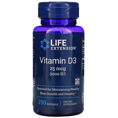  Life Extension Vitamin D3, 110 , 100 , 1000 ME, 250 ., ,    1134 