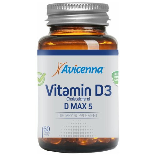 Avicenna Vitamin D3 ., 5000 , 200 , 60 . 2350