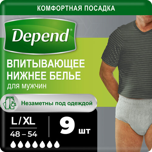    Depend   L/XL (48-54), 9 ., 1 ., 998