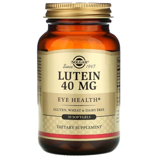  SOLGAR Lutein 40 , 160 , 40 , 30 . 6843