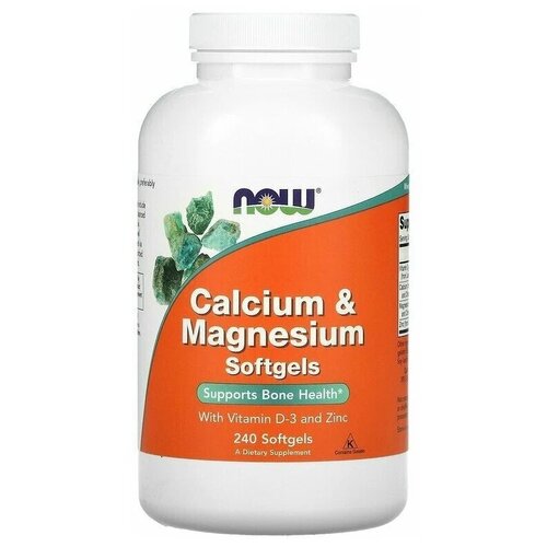  NOW Calcium & Magnesium, with Vitamin D-3 and Zinc, 820 , 250 , 240 . 5040