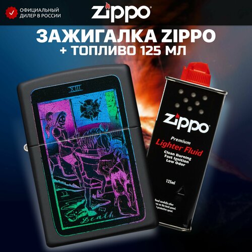   ZIPPO 49698 Black Light Tarot Card +     125  6156