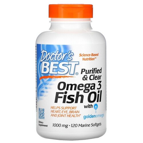 Purified & Clear Omega 3 Fish Oil with Goldenomega ., 250 , 120 .,  4930