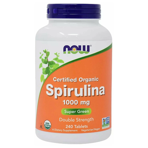  NOW Sertified organic Spirulina, 380 , 1000 , 240 . 4199